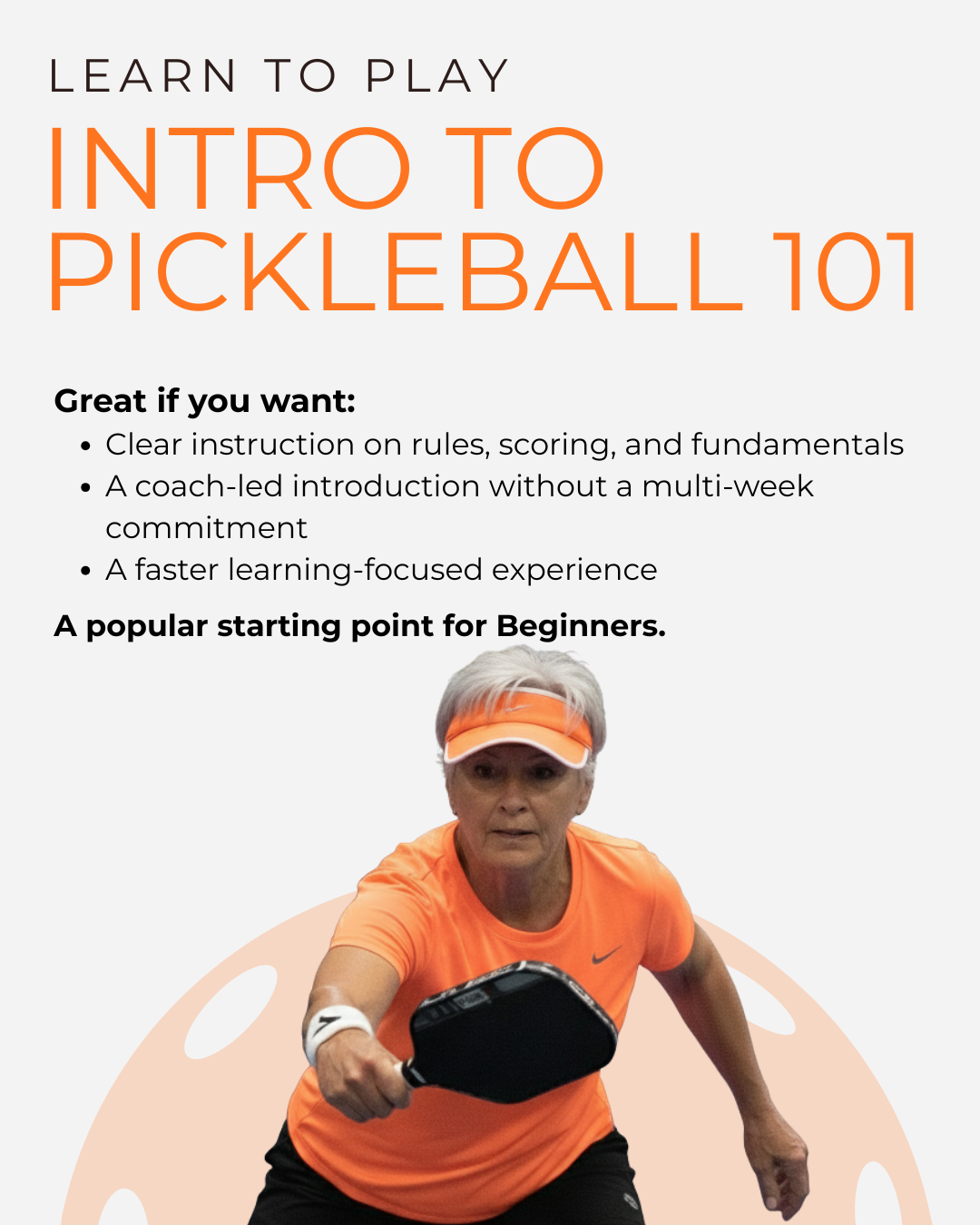 Intro to Pickleball 101 - Learn to Play